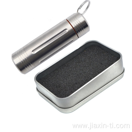 Waterproof Titanium Pill Case Sealed Capsule Container